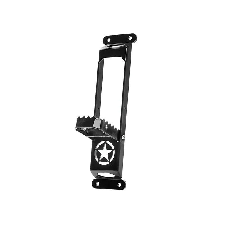 Black 1pcs BAWA наружная дверная петля панели подножки для Jeep Wrangler JK JL 2007+ педаль для ног стальная дверь шаги альпинистский комплект - Цвет: Black 1pcs