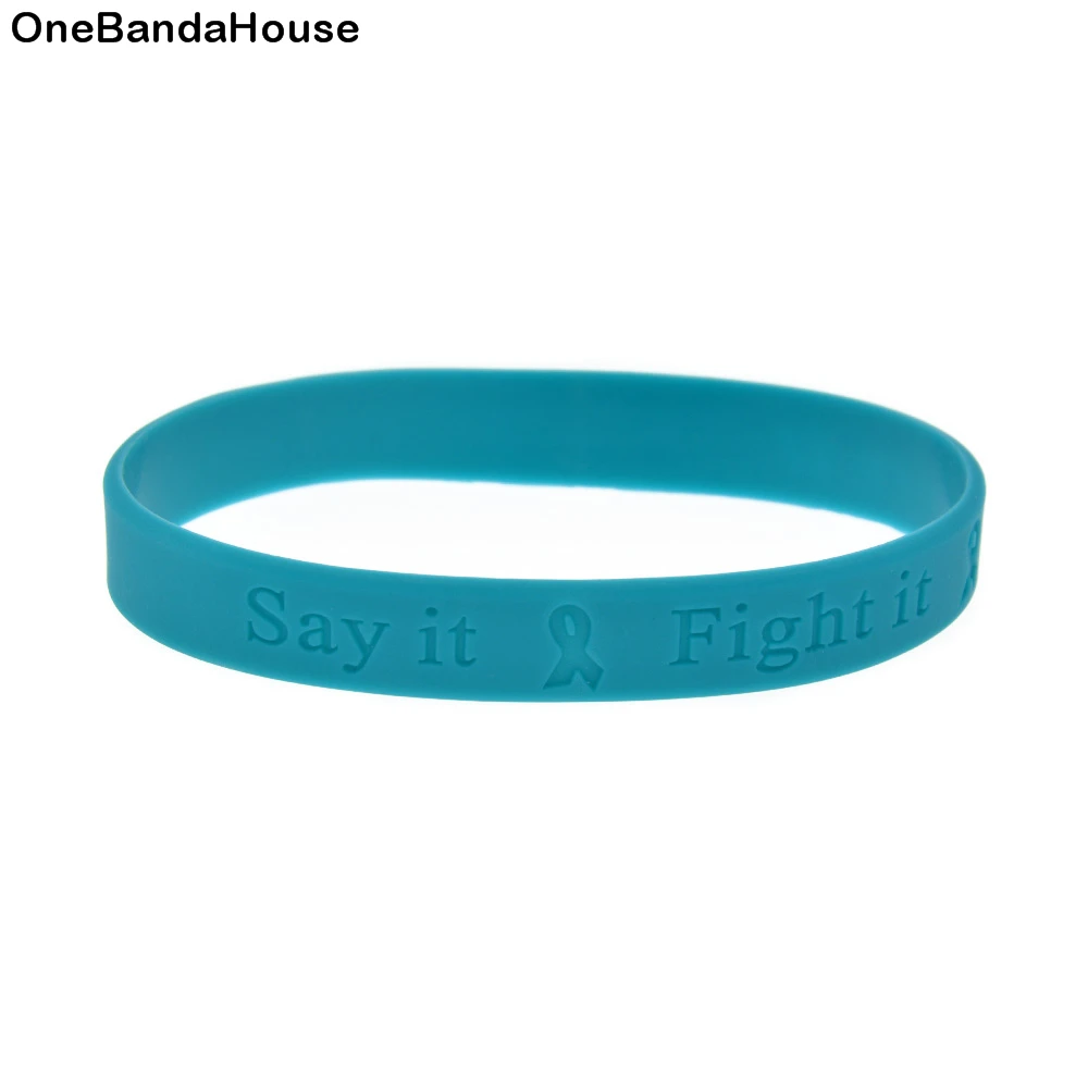 1 шт. силиконовый браслет OBH с надписью it Fight and Cure it|silicone wristband|breast cancerbreast cancer awareness |