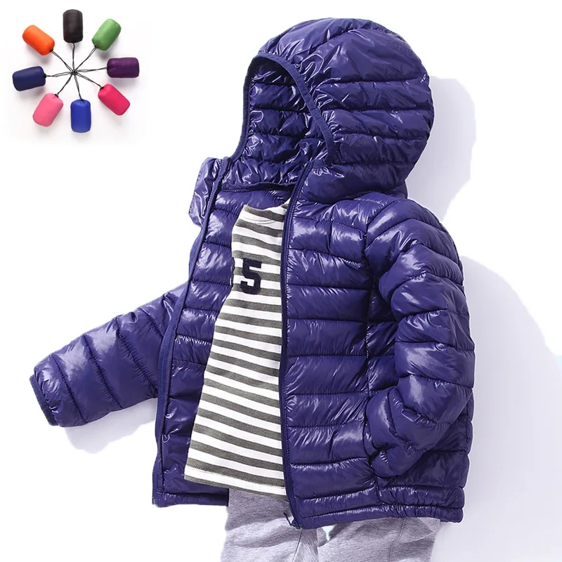 Children Winter Cotton Padded Jackets 2018 Kids Hooded Parkas Warm Coats For Boys &amp Girls 3-12 Years 10 Color With Clothes Bag | Детская