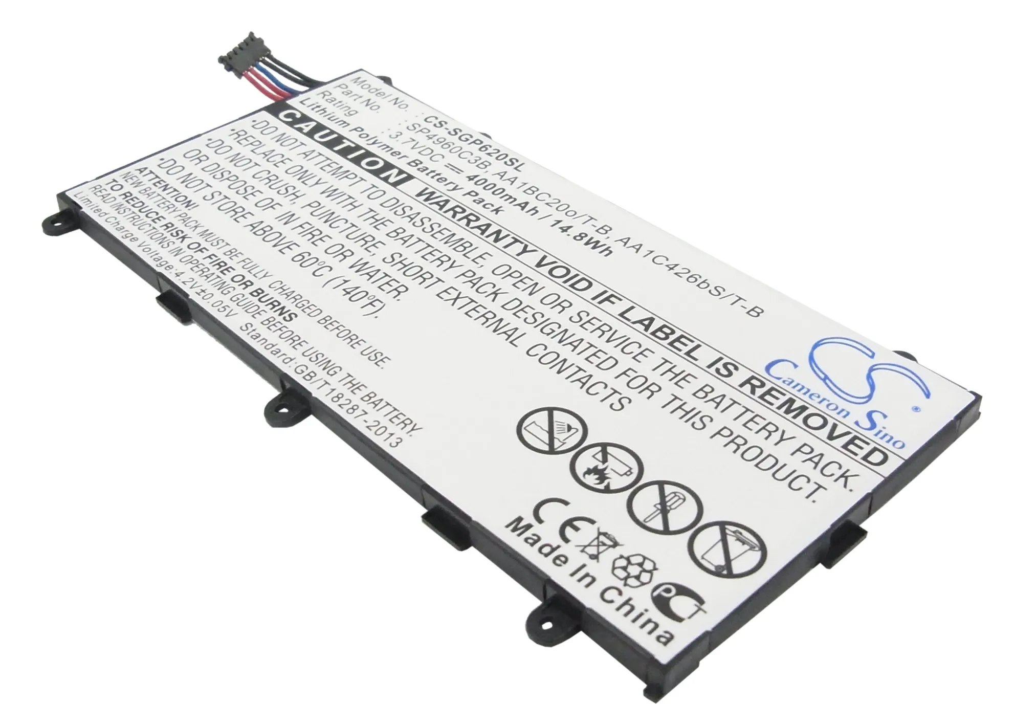 Аккумулятор Cameron Sino SP4960C3B 4000 ма · ч для Samsung GT P3100 P6210 I705 T869 P3110 с |Батареи планшетов и