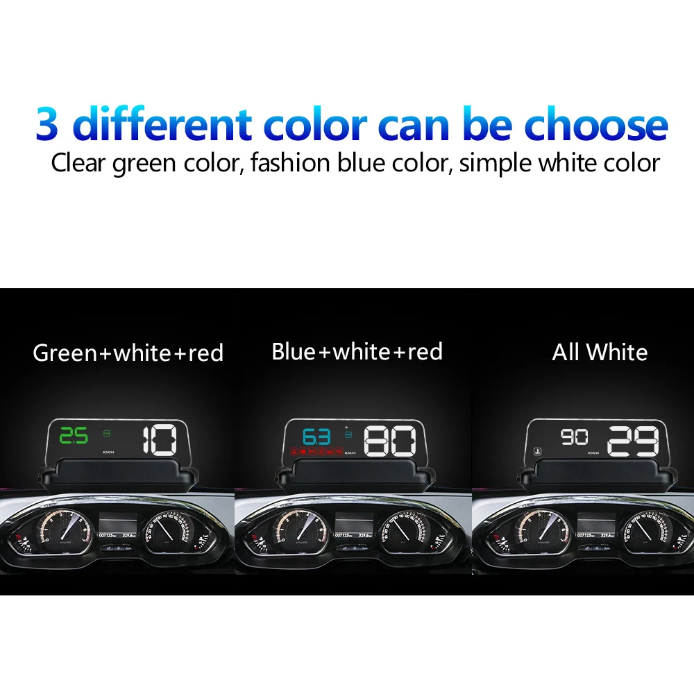 C500 Hud Head Up Display OBD2 Автомобильный спидометр OBDII скоростной проектор RPM/Температура