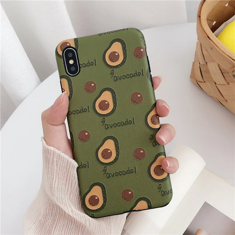 GlamPhoneCase Ретро авокадо персиковый чехол для iPhone X XS Max XR Мягкий силиконовый 7 8 6 6s Plus |