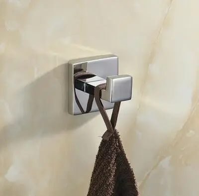Robe Hook SUS 304, нержавеющая сталь, набор аксессуаров для ванной комнаты, зеркальная полировка, держатель для полотенец, держатель для бумаги, держатель для полотенец, аксессуары для ванной комнаты EL83100 - Цвет: Robe Hook