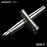 baoer 3035 stainless steel business gifts ink pen luxury school office stationery metal fountain pen nib