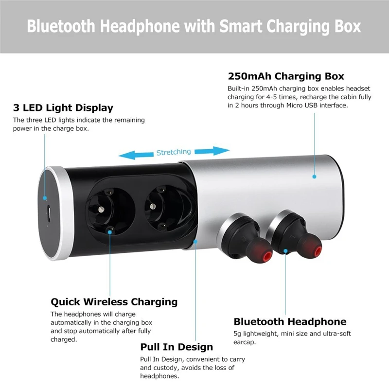 LemonMan TWS b1 Twins Bluetooth наушники портативные мини беспроводные стерео внешний