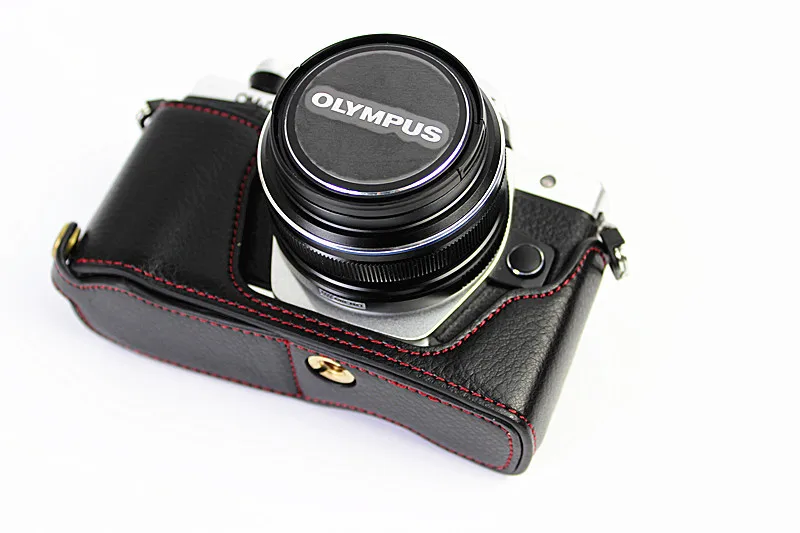 Новая сумка из натуральной кожи для Olympus EM10 II корпуса половины камеры Mark 2 Нижняя