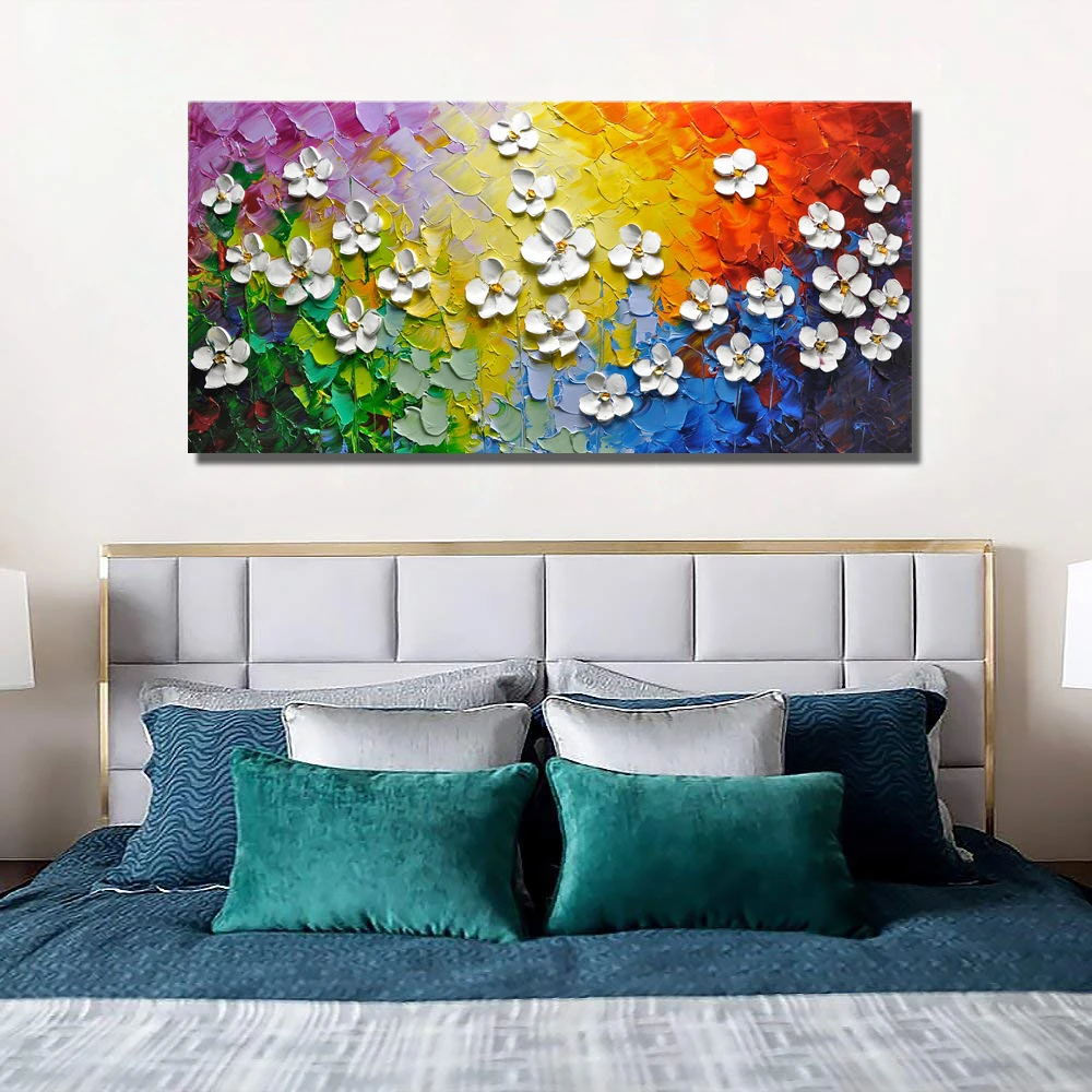 

Modern Abstract Painting Hand-Painted Oil Painting Landscape Wall Artwork Landscape on Canvas Modern Living Room