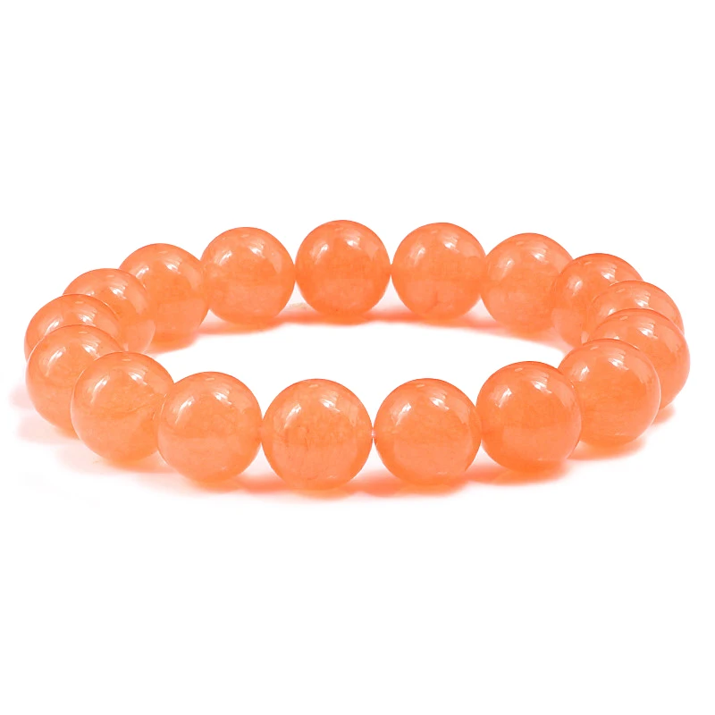 Classic 12 MM Natural Stone Beaded Chalcedony Bracelets$Bangles Elasticity Bracelet Buddha prayer Charms men Women Jewelry Gifts | Украшения