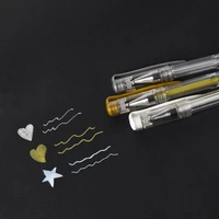 3pcs 0 7mm white gold silver gel pens sketching drawing pen for art marker design comic manga painting supplies
