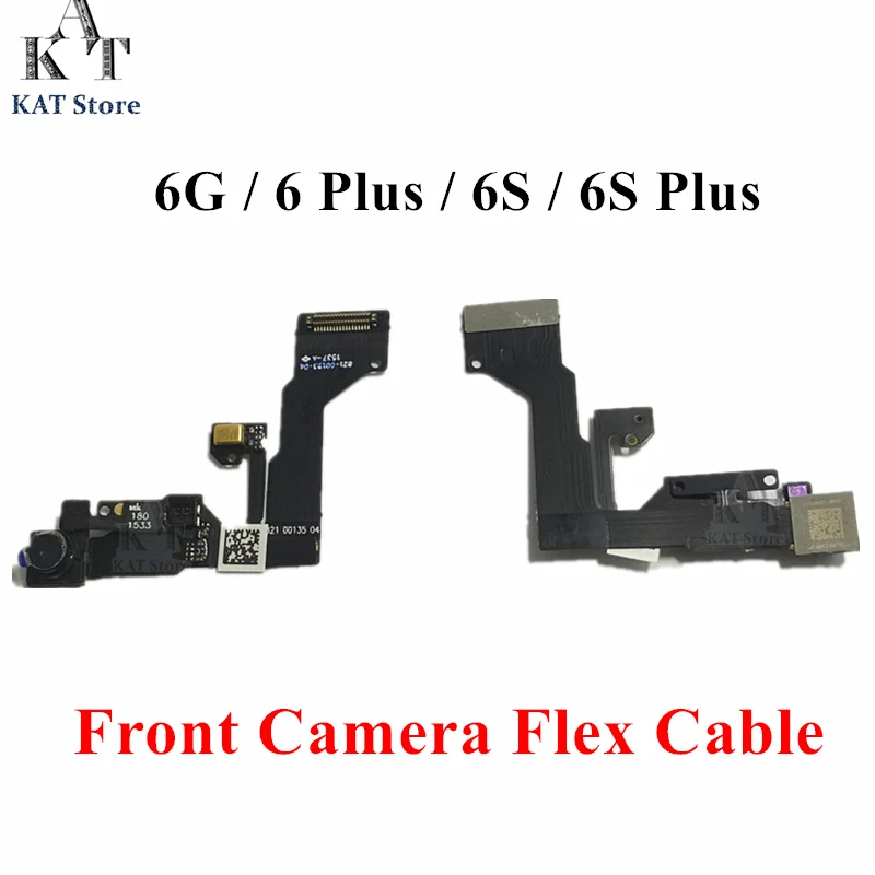 KAT Front Camera Lens Proximity Light Sensor Flex Cable for 6 6G 6S Plus 4.7" 5.5"  Small Facing Camera Ribbon Repair Part 10PCS