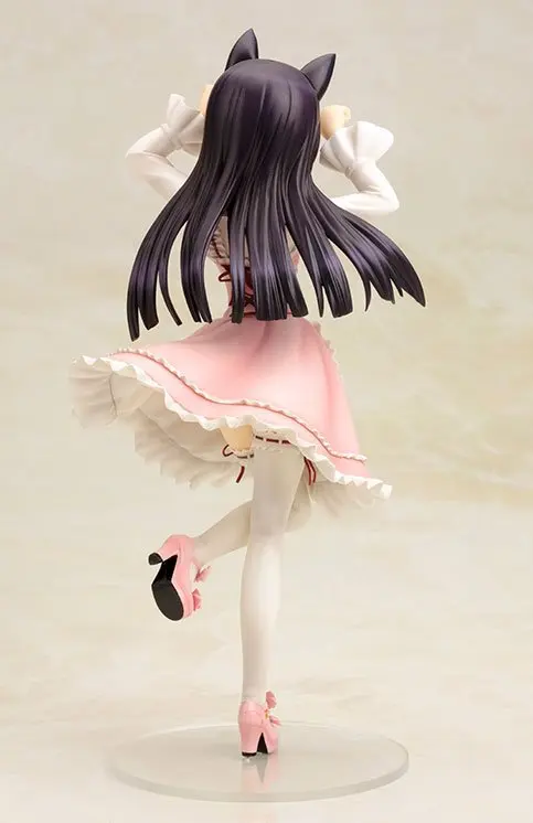 Аниме Фигурка Сексуальная Розовая кошка Kuroneko Сладкая Лолита Ruri Gokou кукла милая девушка OreNo Imouto Ga ПВХ модель игрушки девочка подарок 22 см LELAKAYA