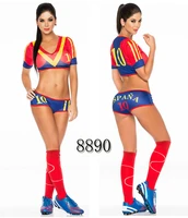 sexy lingerie uniform soccer player cheerleader football girl party dress fancy dress costume sm88890