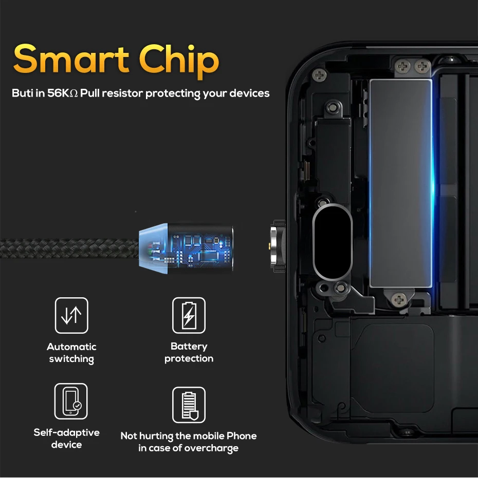 TOPK AM23 светодиодный магнитный Micro USB кабель USB C кабель для samsung Xiaomi huawei Android кабели для мобильных телефонов для iPhone X Xs Max
