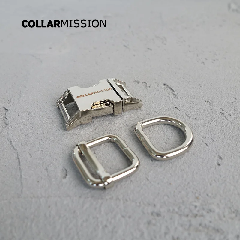 20 компл./лот 15 мм Экологичная металлическая пряжка DIY собачий ошейник с