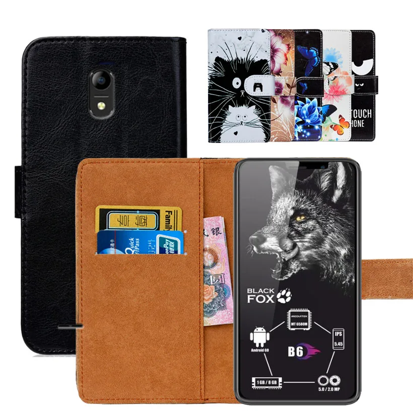 Новый чехол книжка с принтом из искусственной кожи для Black Fox B6 B6Fox Чехол
