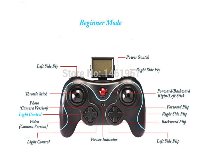 Квадрокоптер JJRC с дистанционным управлением запасные части передатчик для H8D