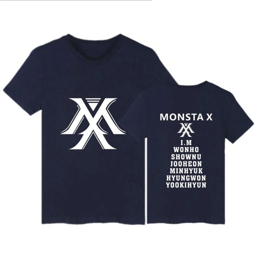 Женская футболка в стиле K POP MONSTA X большие размеры|Футболки| |