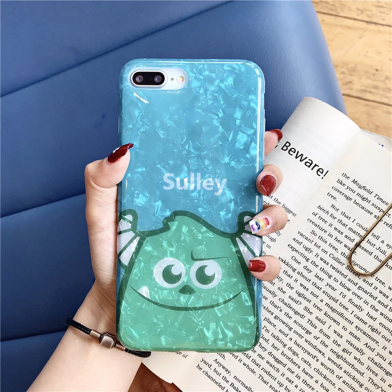 Сэм S10 милое парадное bling монстров чехол для samsung S10 S10E S9 S8 plus/Note 8/9 мультфильм Салливан задняя крышка