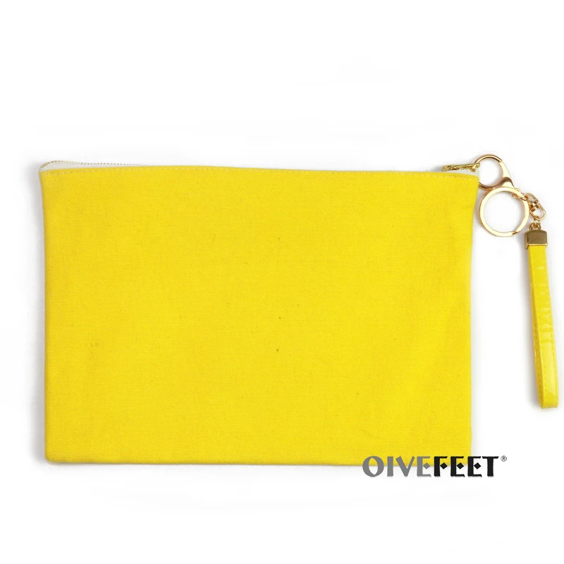 OIVEFEET LGC212, 12 унций, простой белый хлопок, Холщовый клатч, сумка, ПУ кожа, цепочка, кисточка, 3 цвета, хлопковый клатч, золотая молния, косметичка