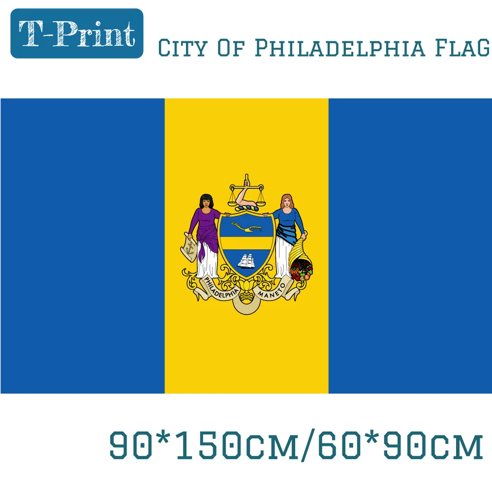 Город флаг Филадельфии 60*90 см 90*150 Флаг США штата Пенсильвания 3x5ft