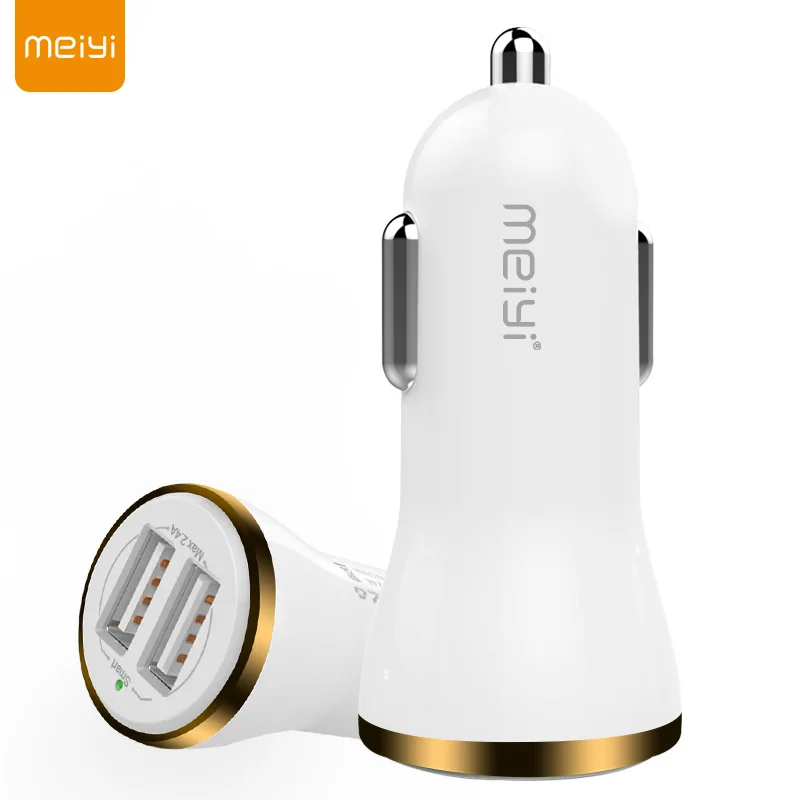 Meiyi C15 автомобиля Зарядное устройство 2.4A max (реальный) Dual USB Выход Быстрая зарядка