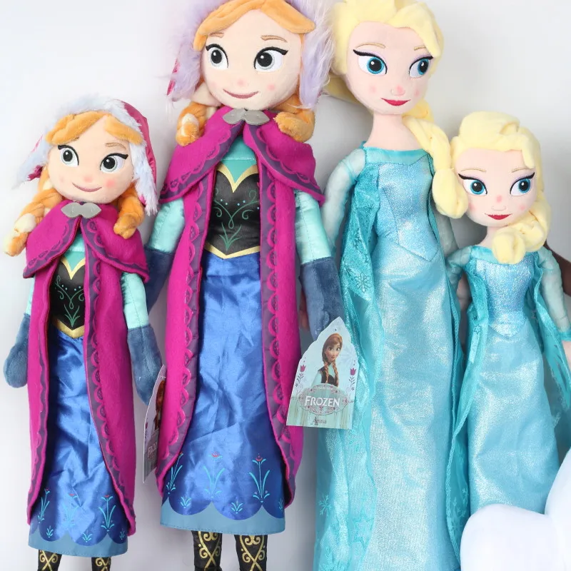 Игрушки Disney 40 см 50 мягкие плюшевые куклы игрушки принцессы Холодное сердце кукла