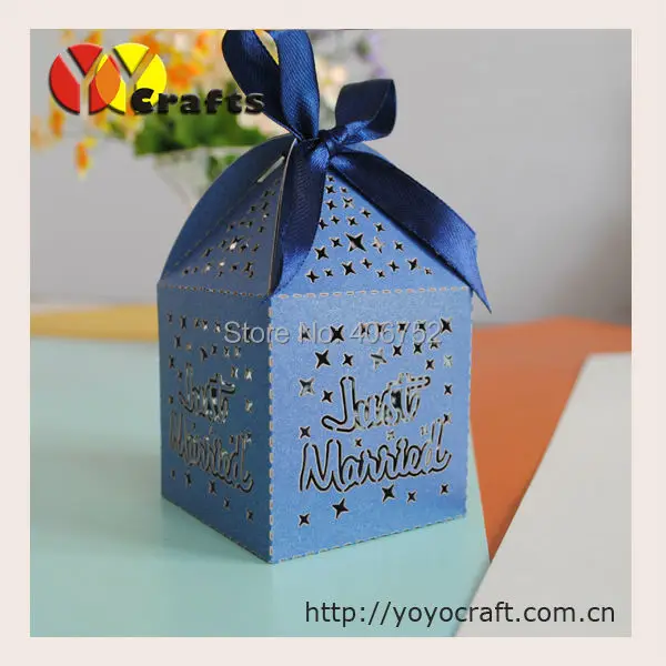 

50 шт./лот, детские подарочные декоративные коробки, лазерная резка, клетка для птиц, Свадебная коробка с лентой