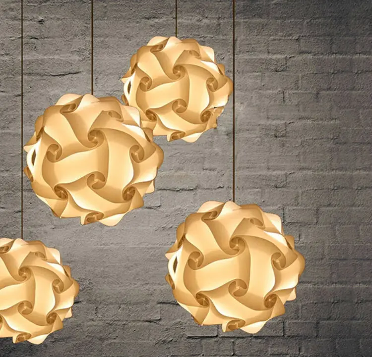 Сделай сам современный мяч новинка IQ головоломки лампа пазлы белый подвесной +