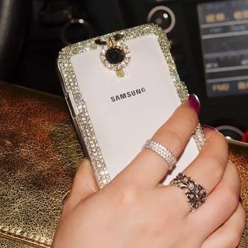 Чехол для телефона Fashion Glitter Diamond Bling Chain Clear Crystal для Samsung Galaxy S20 S21 S10 S9 S8 Plus Note 20 10 9 8 5 Soft on.