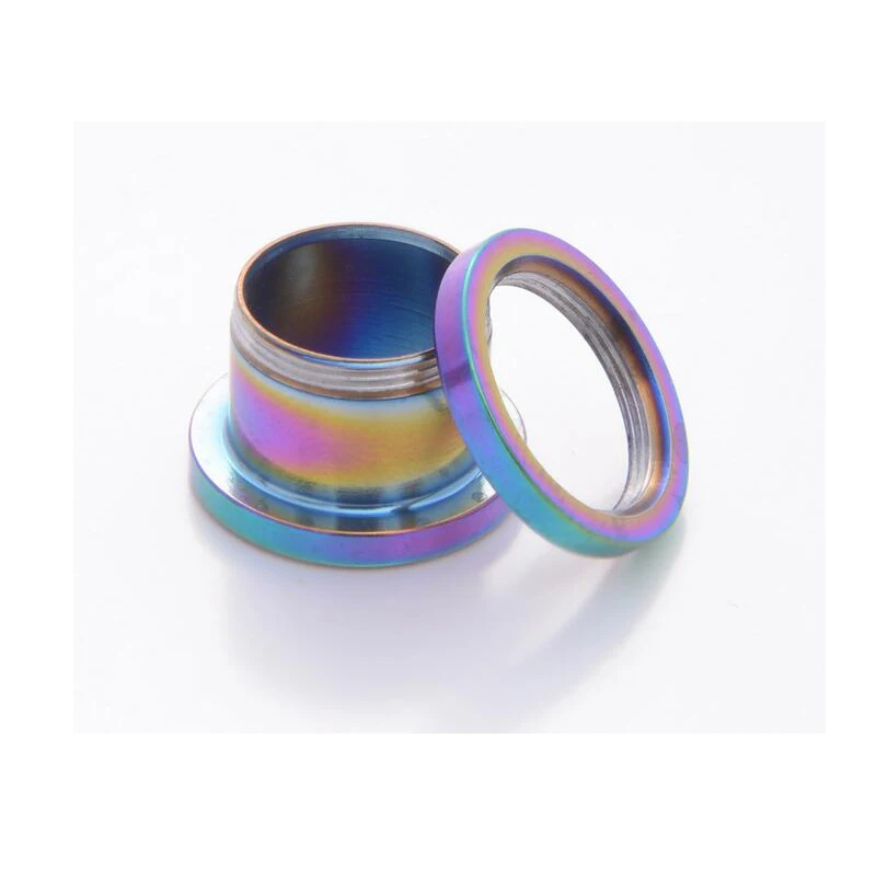 Ушные штекеры и туннели 1 шт. из нержавеющей стали многоцветные круглые украшения для тела - сексуальные аксессуары для женщин.