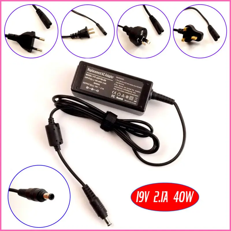 

19V 2.1A 40W Laptop Ac Adapter Charger for Samsung AD4019 Ad-6019 AP04214-UV ADP-60ZH A BA44-00243A AA-PA2N40W