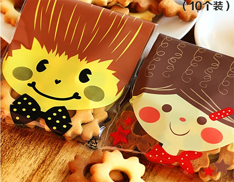 100 шт пластиковая упаковка для печенья фруктов оптовая продажа Подарочная