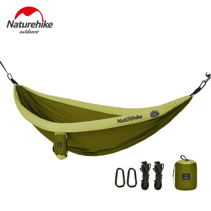Портативный гамак Naturehike подвесная койка для кемпинга с надувными воздушными
