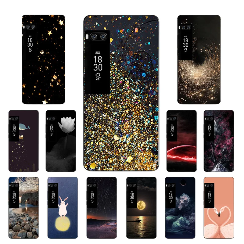 Защитные чехлы для Meizu Pro 7 5 2 дюйма мягкий силиконовый чехол на заднюю панель
