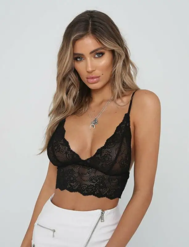Цветочный кружевной бюстгальтер с бретелькой через шею подкладкой Кружевной