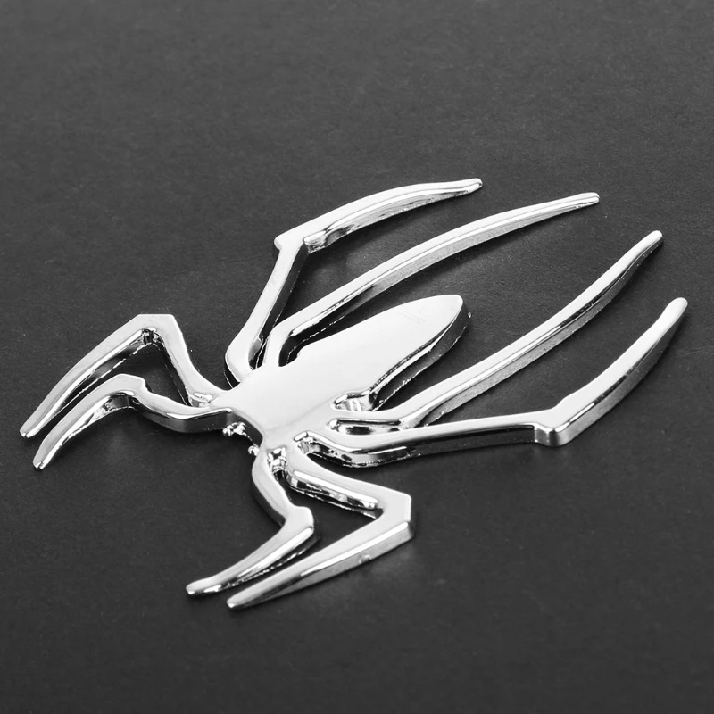 3D автомобиля Стикеры Горячая Универсальная металлическая эмблема &quotПаук&quot