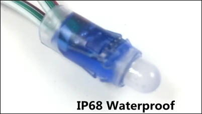 50 шт. DC 5 в 12 мм WS2811 RGB светодиодный пиксельный светильник IP68 Водонепроницаемый светодиодный светильник ing полноцветный Рождественский светильник