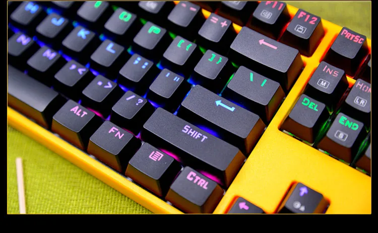 Механическая игровая клавиатура с использованием клавиш Outemu mx pbt doubleshot 9 цветов