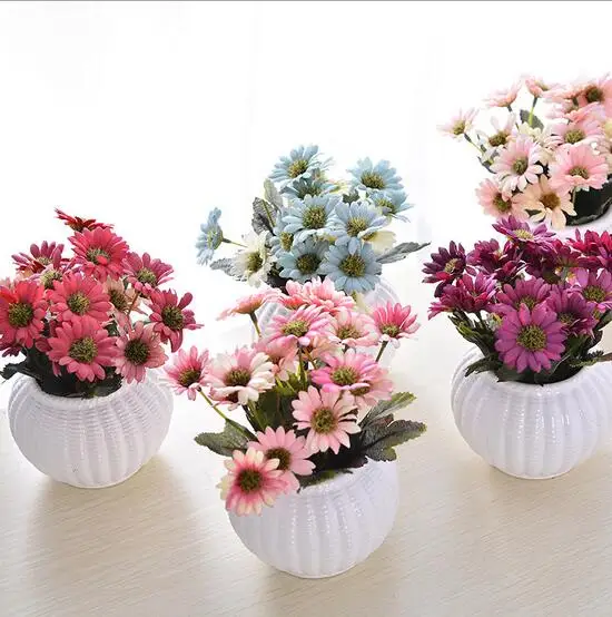 Творческий моделирование растение в горшке горшок набор офисной обстановкой