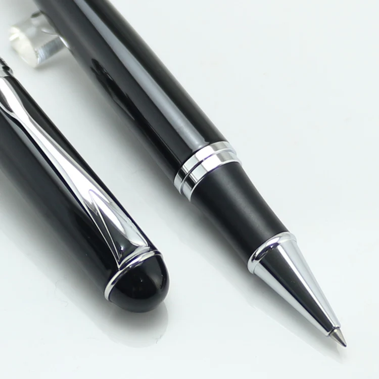 Ручки шариковые JINHAO 750 черные и Серебристые ручки с зажимом школьные офисные