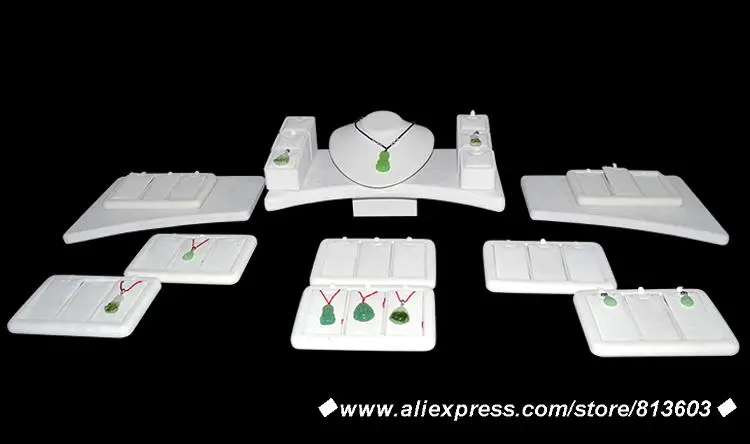 

New Arrival High Jewelry Display Kit Beige Color For Bracelet Necklace Pendant Tray Stand Showcase SN-1114110