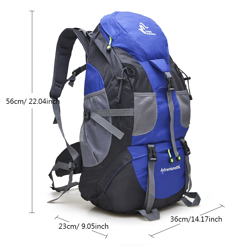 

Men Trekking Travel Backpacks for Women Sport Bag Outdoor Climbing Mountaineering Bags Hike Pack 50L Waterproof Hiking Backpack