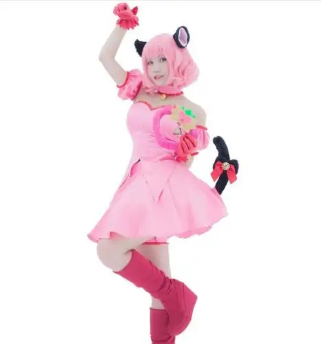 Косплей костюм Momomiya Mew Ichigo (трансформирование) из токио по индивидуальному