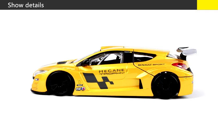 Bburago 1:24 Renault Megane Speedway моделирование сплав модель автомобиля ремесла украшения Коллекция игрушек инструменты подарок