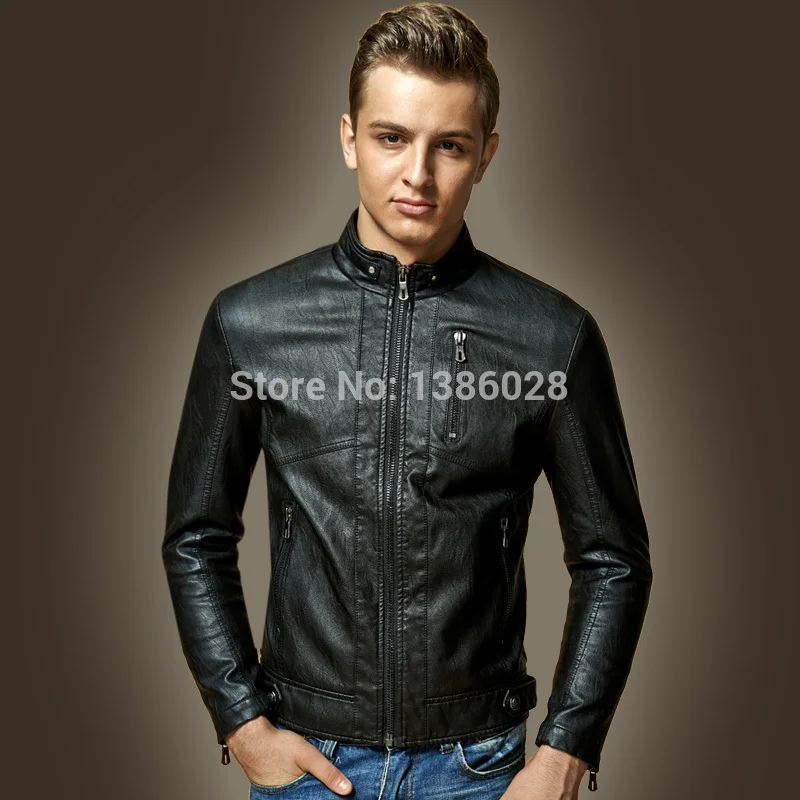 Kenntrice мотоциклетная куртка из искусственной кожи для мужчин Jaqueta Couro Masculino