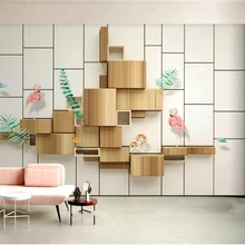 Beibehang пользовательский размер Свежий Классический 3d древесина