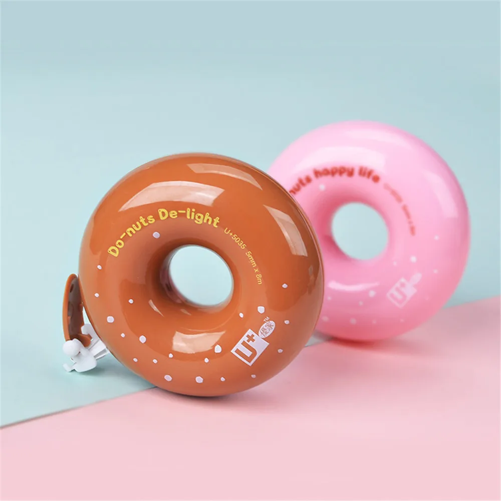 

1Pc Kawaii Cartoon Doughnuts Correction Tape Fashion Students School Corrector Tape Kids Gifts Office Supplies Stationery