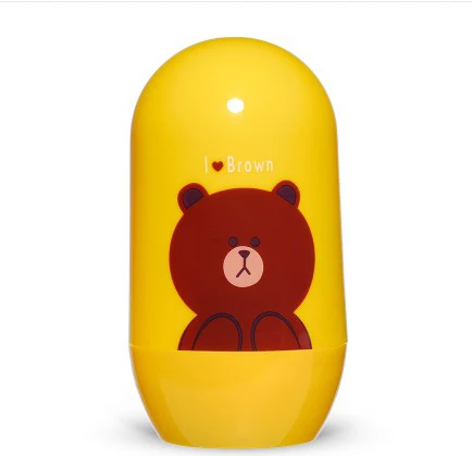 Yellow Bear Детские комплекты для здравоохранения детский набор для ухода за ногтями младенческий Пальчиковый Триммер ножницы кусачки для ногтей Инструменты Мультяшные животные Коробка для хранения для путешествий - Цвет: Yellow Bear