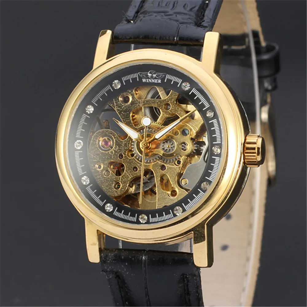 Часы наручные WINNER женские Автоматические повседневные механические брендовые