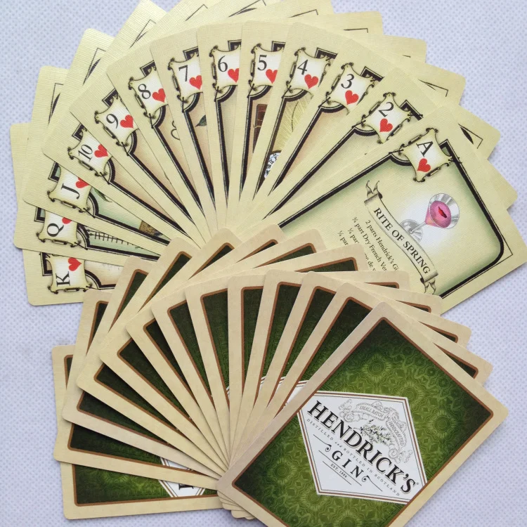 56 шт. Набор бумажных игральных карт HENDRICK'S GIN Poker Card deck развлечения новая